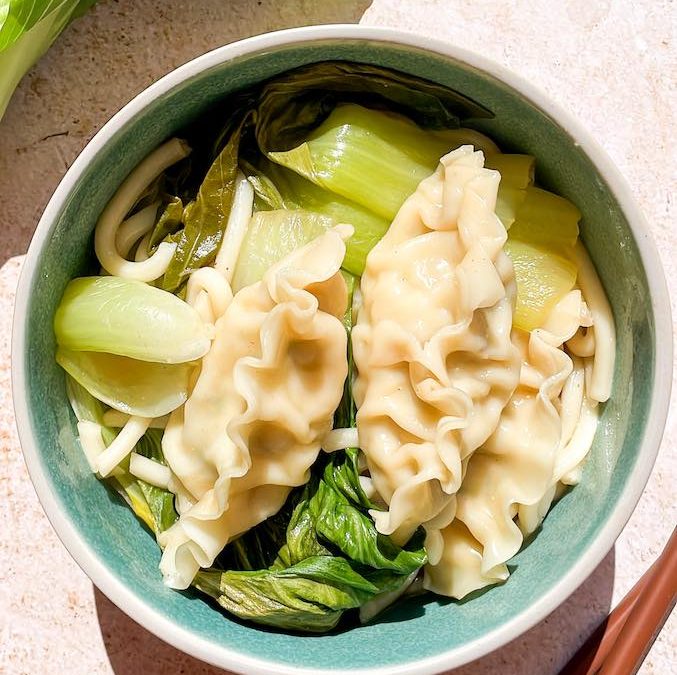 RICE COOKER DUMPLING AND NOODLE SOUP